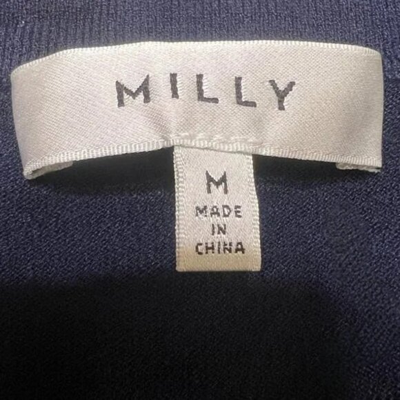 Milly Selena Off the Shoulder Navy Sweater, Sz. Med, EUC - Picture 6 of 8